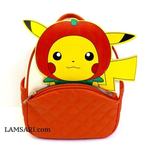 Pokemon Pumpkin Pikachu Mini Backpack - Picture 1 of 5
